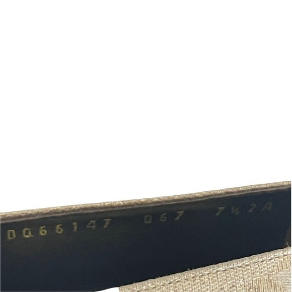 Salvatore Ferragamo Grezzo Gold Heels, DQ66147 Size 7.5 2a - Picture 9 of 9